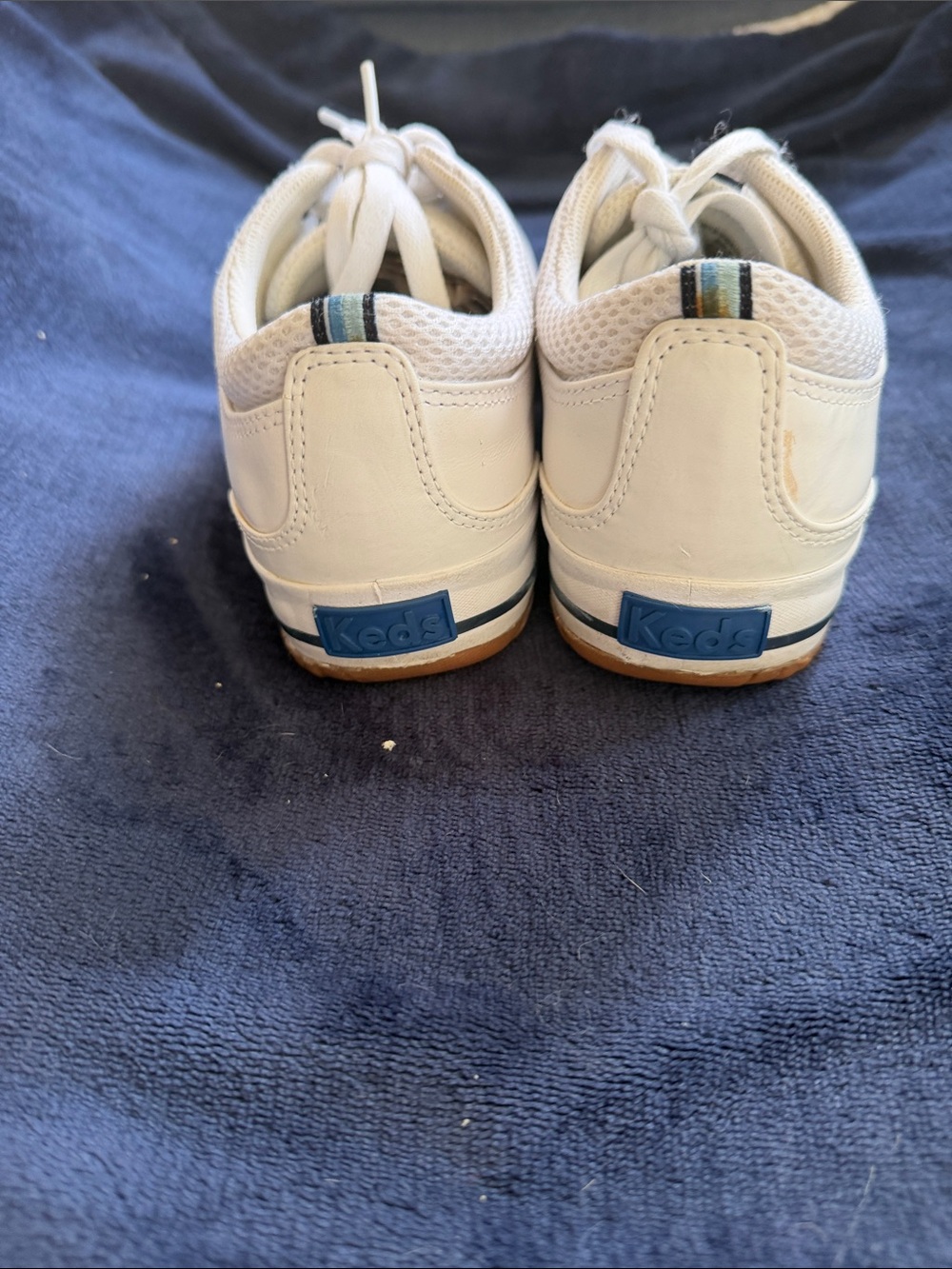 Keds Women’s White Leather Low-Top Sneakers - Picture 2 of 8
